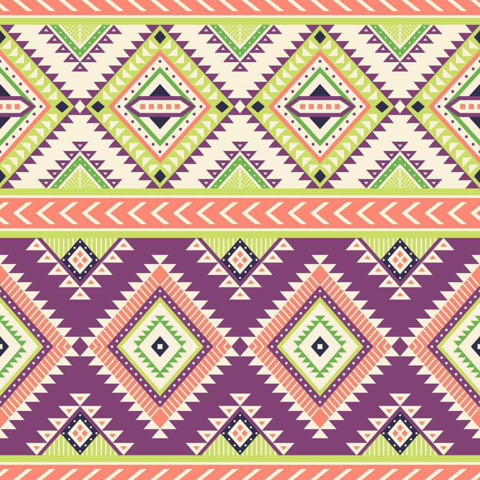 Tribal striped seamless pattern. Aztec background, geometric. Can be used in textile design, web design for making of clothes, accessories, decorative paper, wrapping, envelope, backpacks, etc. vector