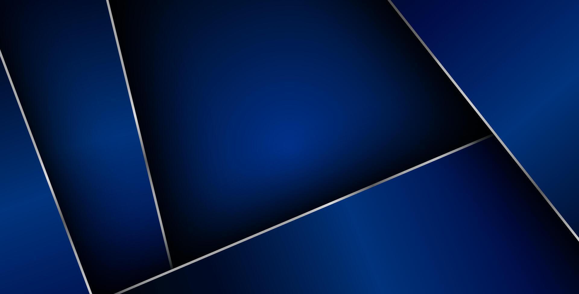 blue gradient color with silver list geometric triangle background overlap layer on black space for text and square background design. ,.. vector