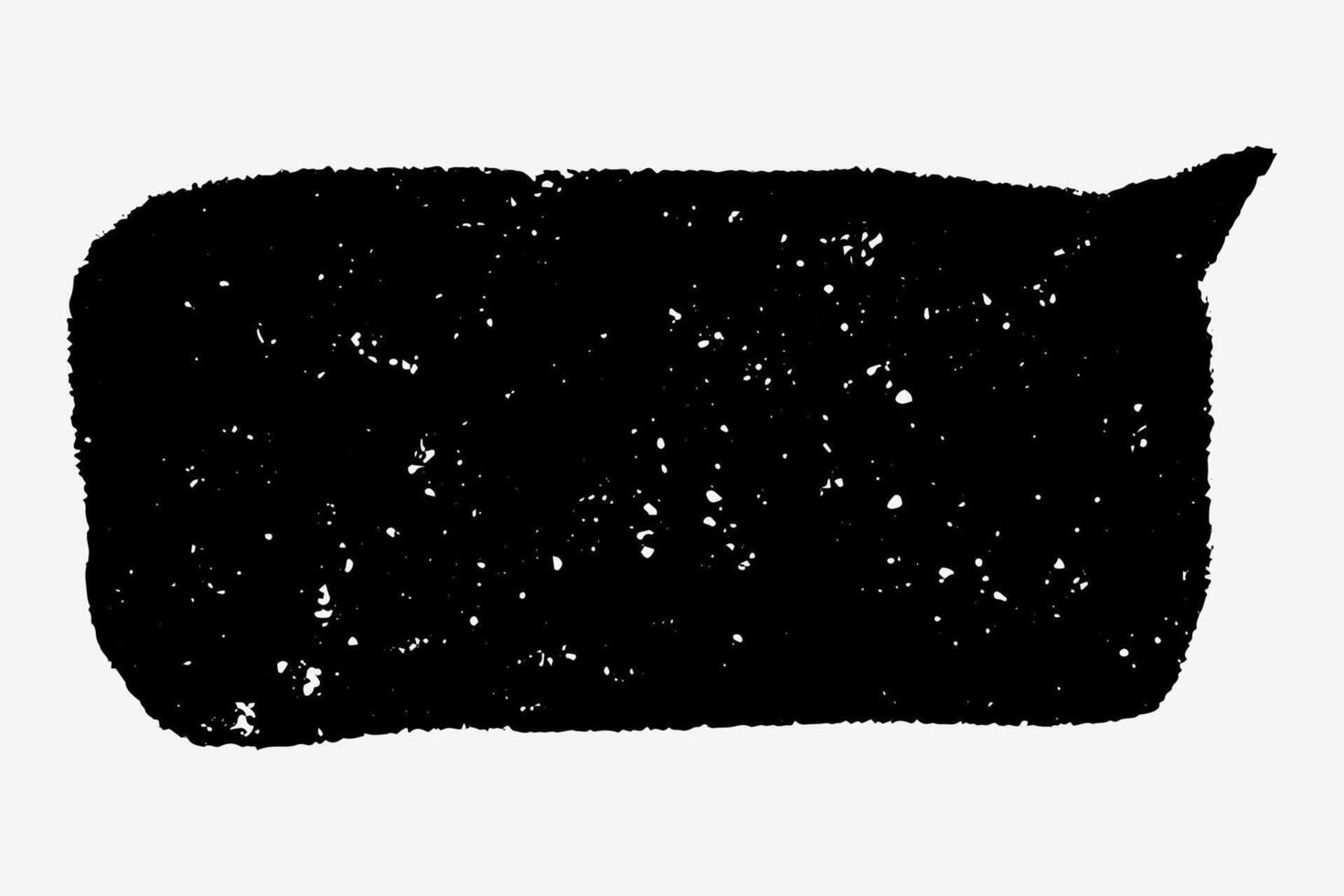 Hand drawn text box chalkboard speech bubble with pencil and marker strokes. Crayon scribbles, empty for messages. vector