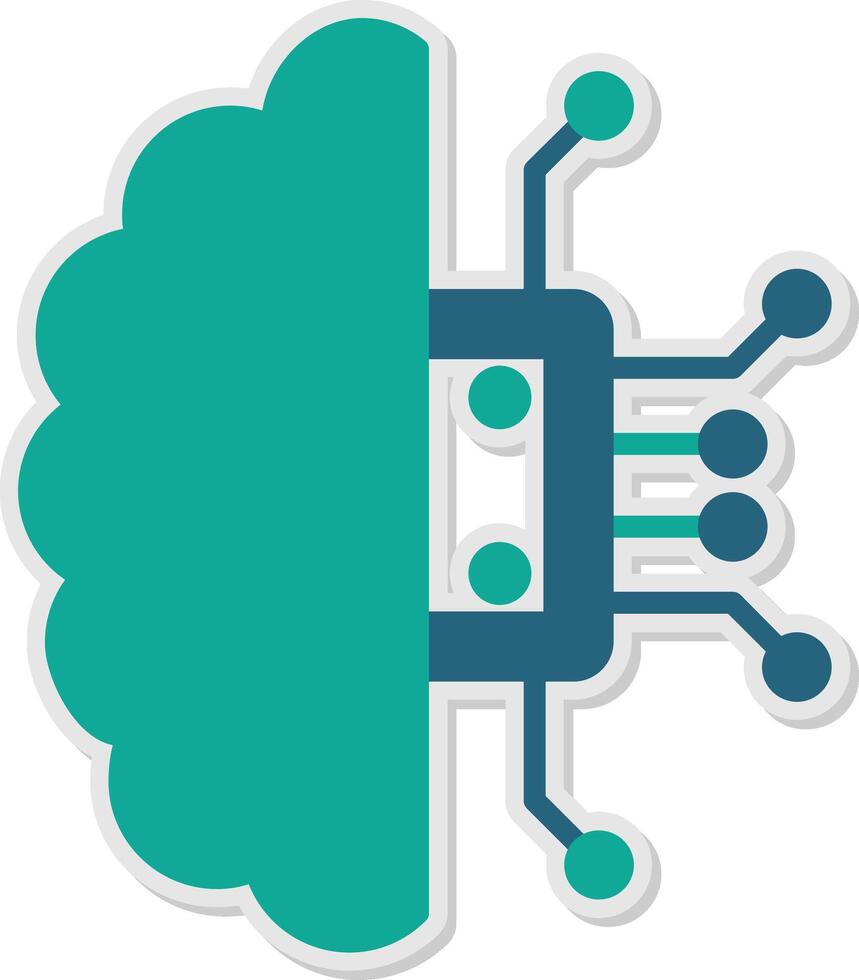 Programming Code Interface Glyph Dual Tone Sticker vector