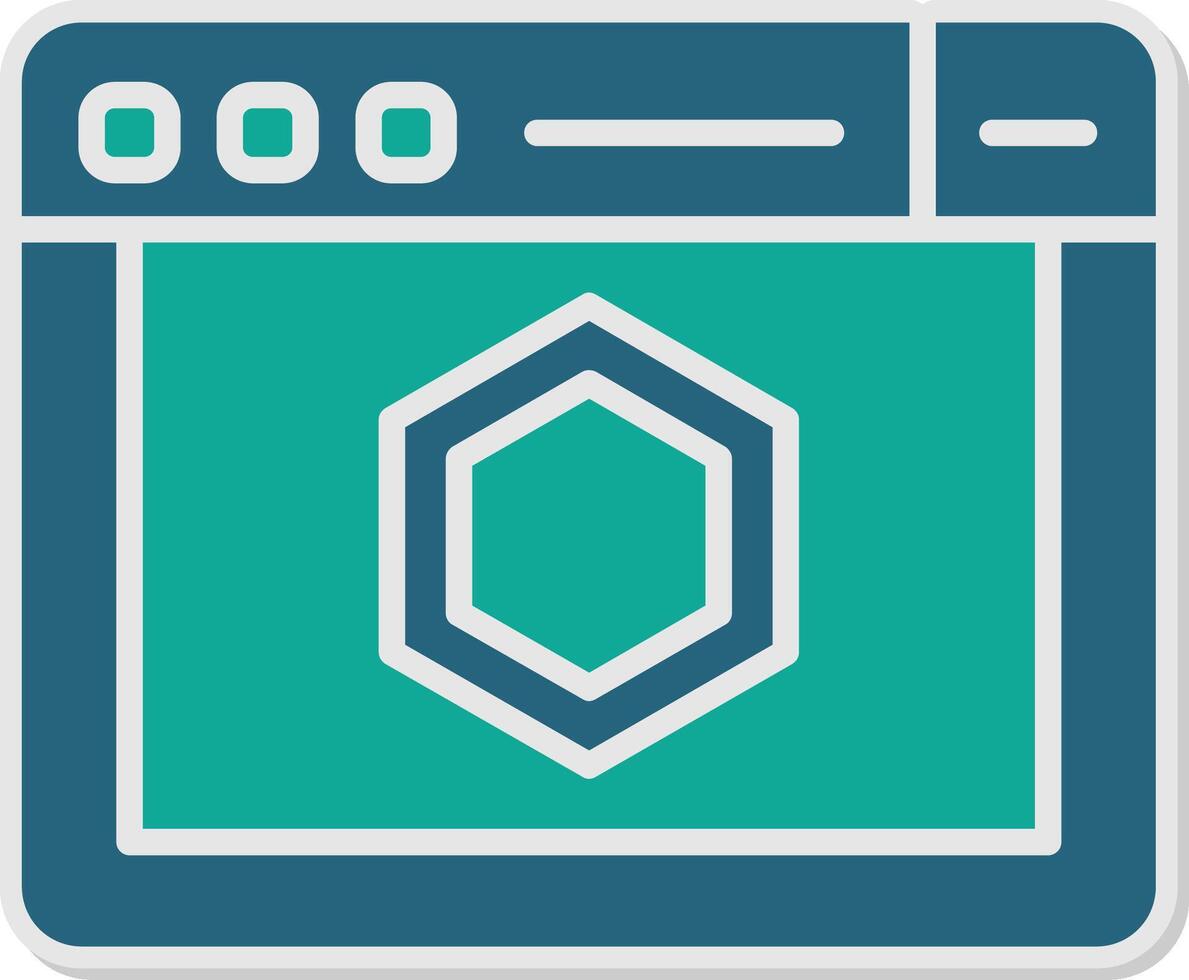 ESLint JavaScript Linter Glyph Dual Tone Sticker vector