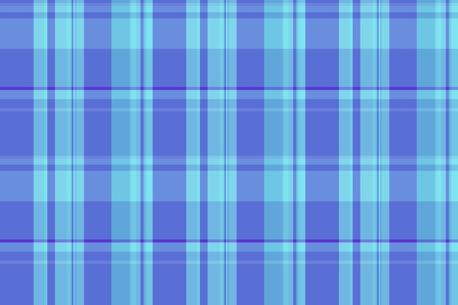 Self background pattern textile, color seamless plaid . Guy check tartan texture fabric in cyan and blue colors. vector