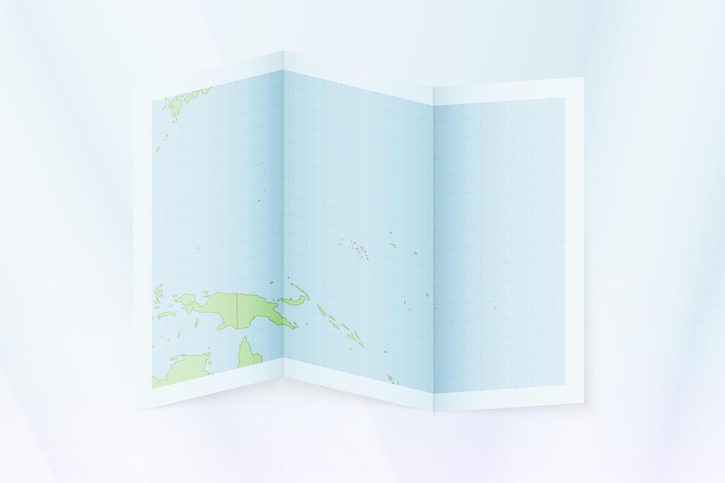 Marshall Islands map, folded paper with Marshall Islands map. vector