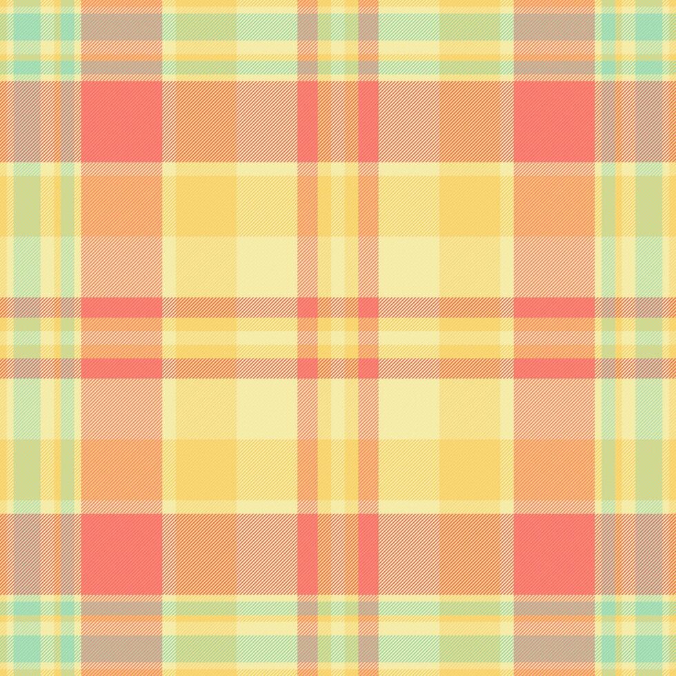 Softness seamless tartan check, various background texture plaid. Line pattern fabric textile in red and light colors. vector