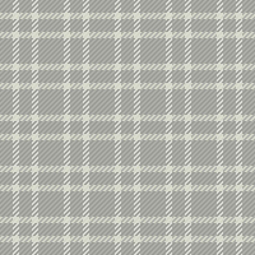 Wool pattern plaid tartan, repeating check textile . Occupation fabric seamless background texture in grey and vintage gray colors. vector