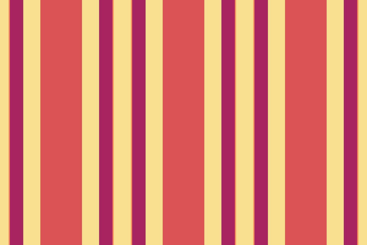 Free lines seamless stripe, horizon vertical pattern fabric. Purity textile background texture in yellow and pink colors. vector