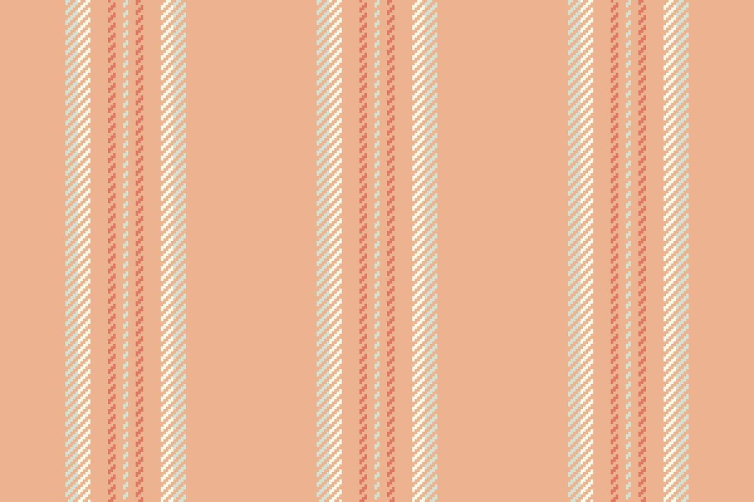 Vertical striped pattern with subtle texture on a peach background. Suitable for fabric design, wallpaper, and textile projects. Versatile and elegant. vector