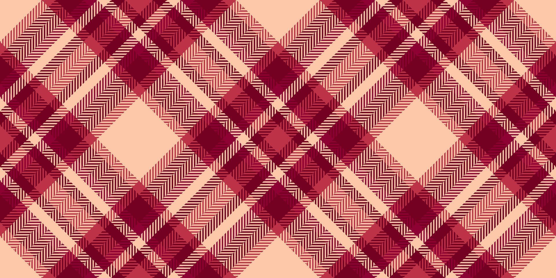 Expressive fabric plaid texture, fancy tartan check seamless. Advertisement textile background pattern in red and orange colors. vector