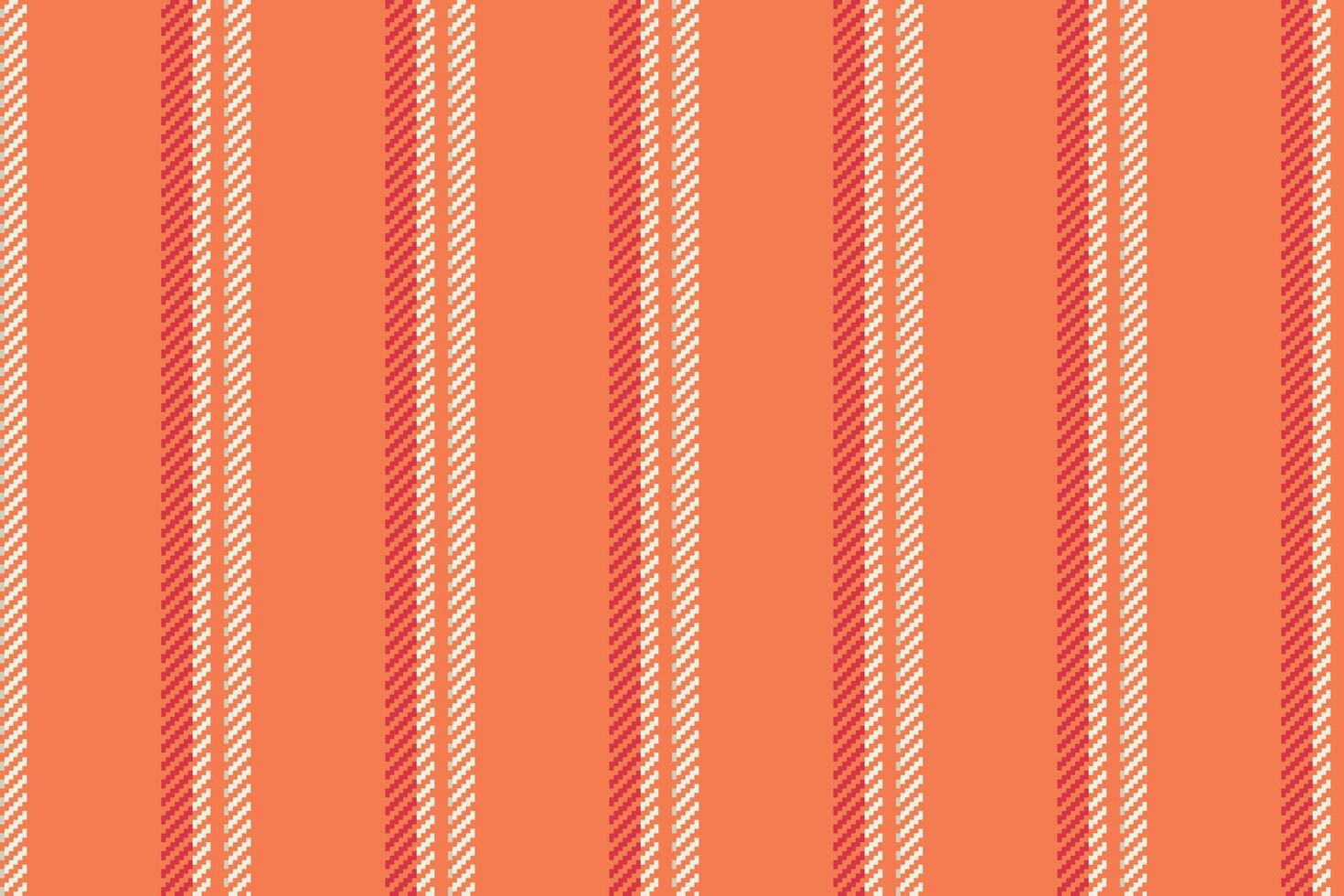 Fool seamless textile, dimensional pattern vertical fabric. Yloor lines stripe background texture in orange and light colors. vector