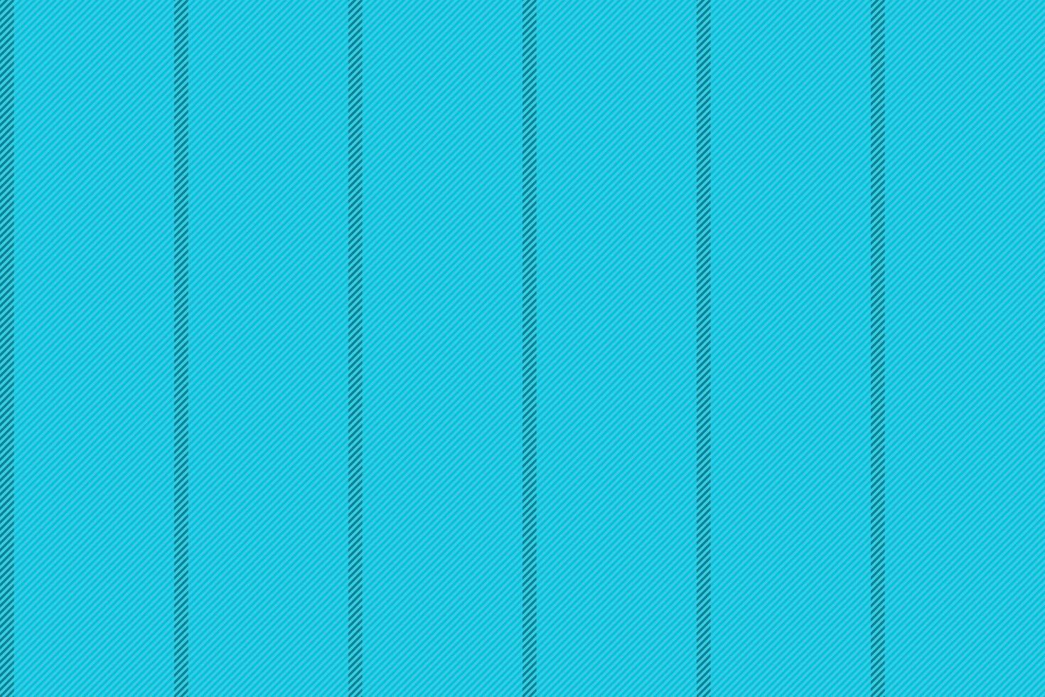 Mofa textile seamless lines, skill stripe background . Totel pattern fabric vertical texture in cyan color. vector