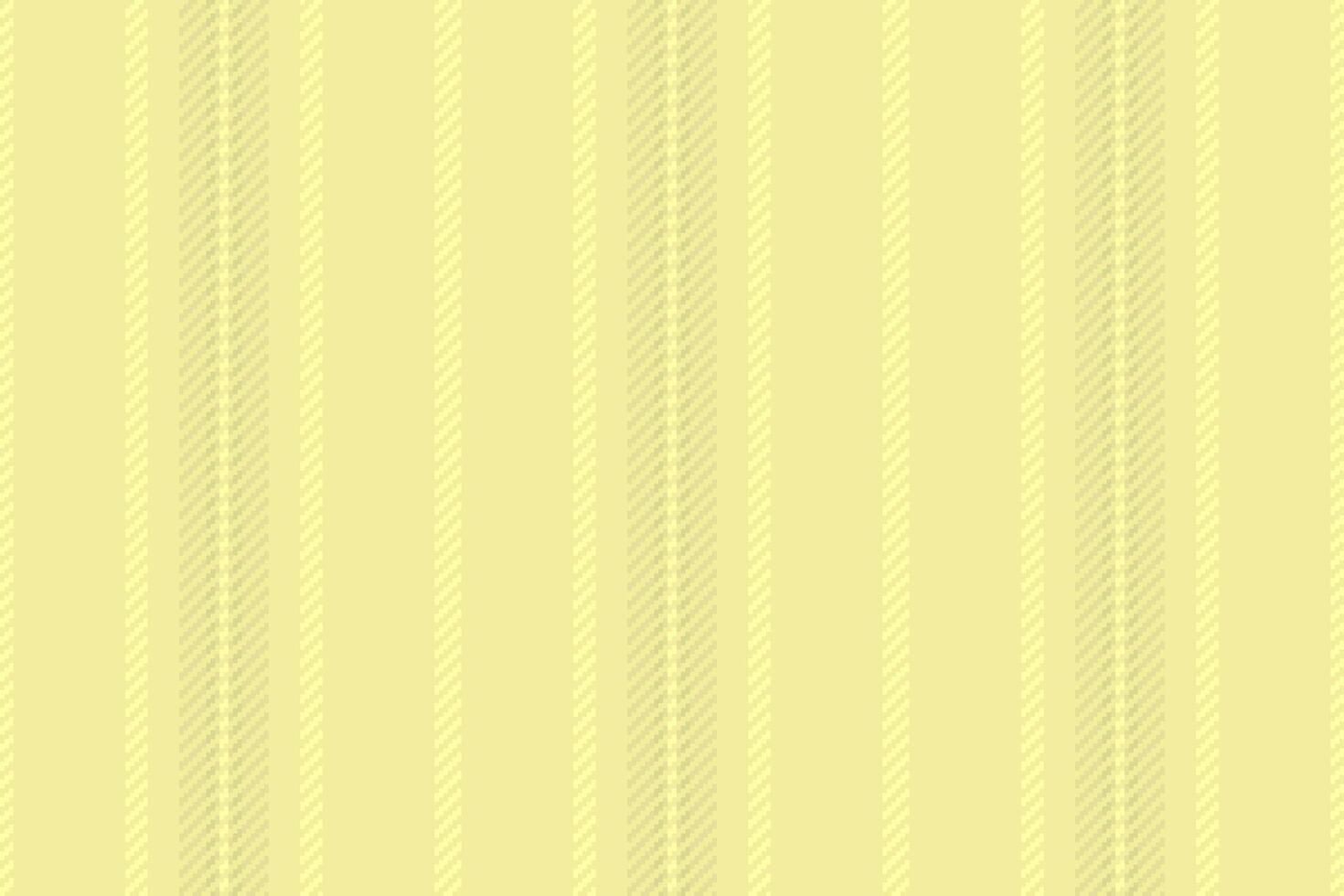 Isolation textile texture , fashionable vertical seamless background. Editable stripe lines fabric pattern in yellow color. vector