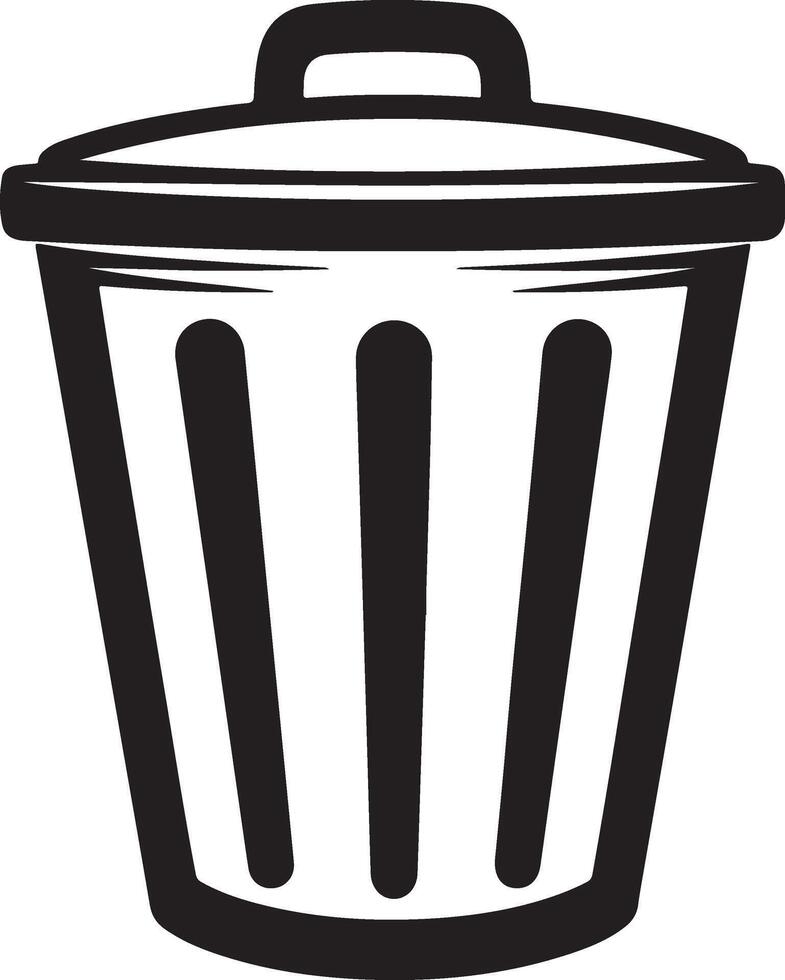 Trash Can Bin Waste Recycle Garbage Container vector