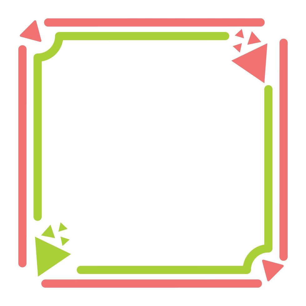 Abstract design of an anniversary border frame, flat design vector