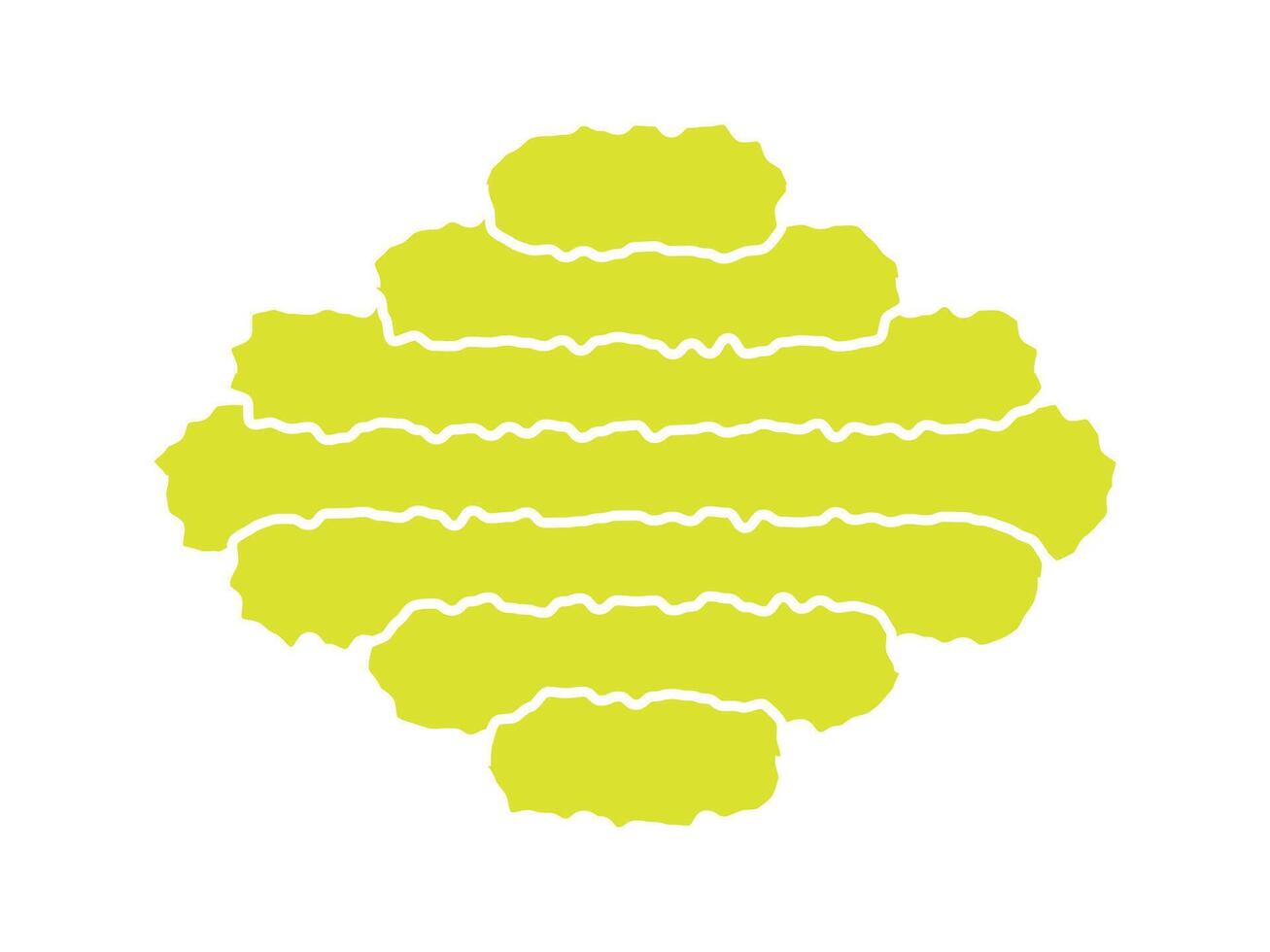 Modern abstract hand-draw ripple blob shape illustration vector