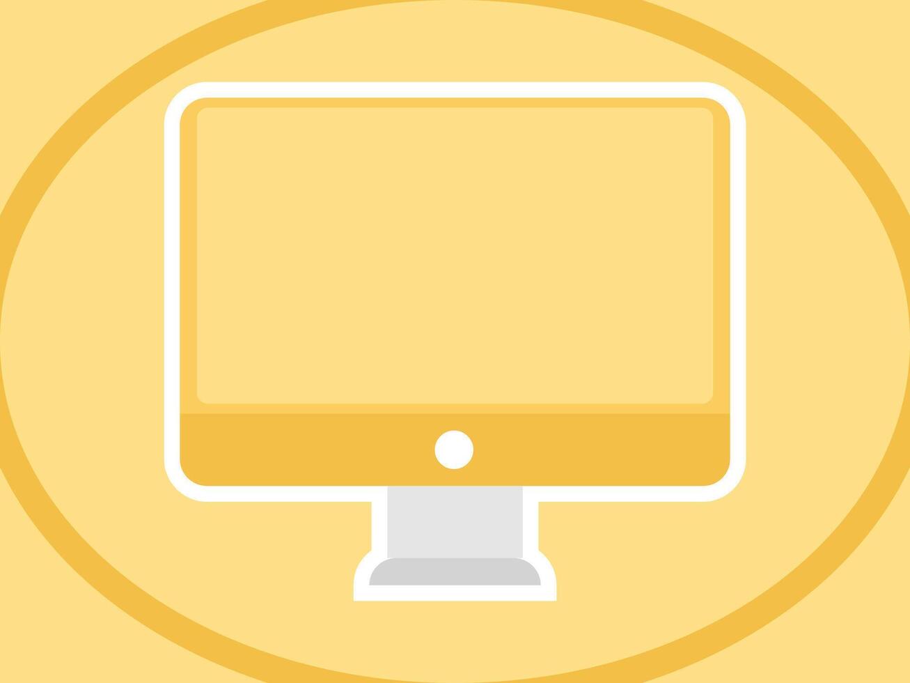 Abstract design a blank computer monitor sticker illustration vector