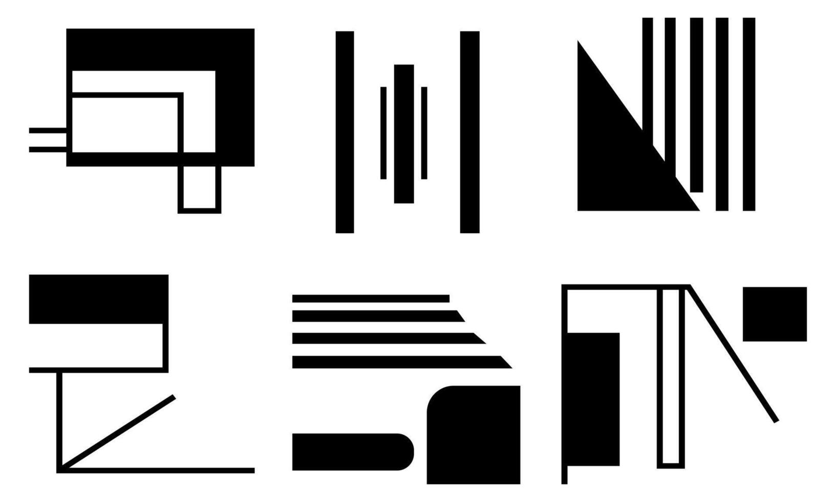 Abstract Flat Line Art Background vector