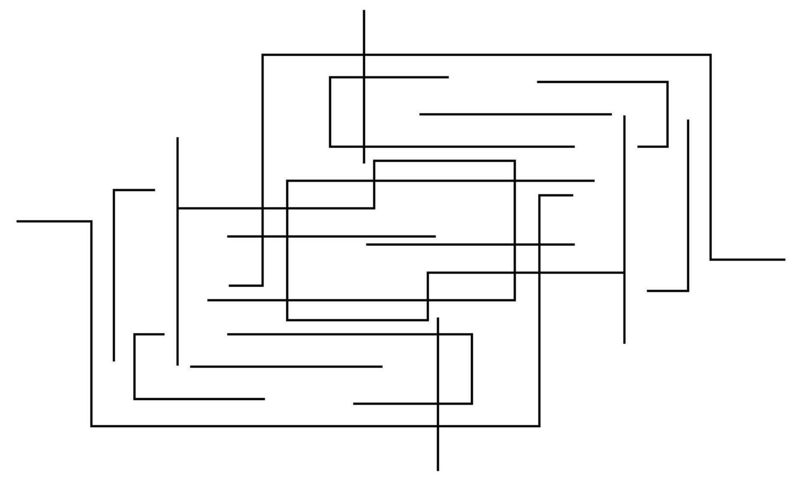 Minimal Line Art Abstract Background vector