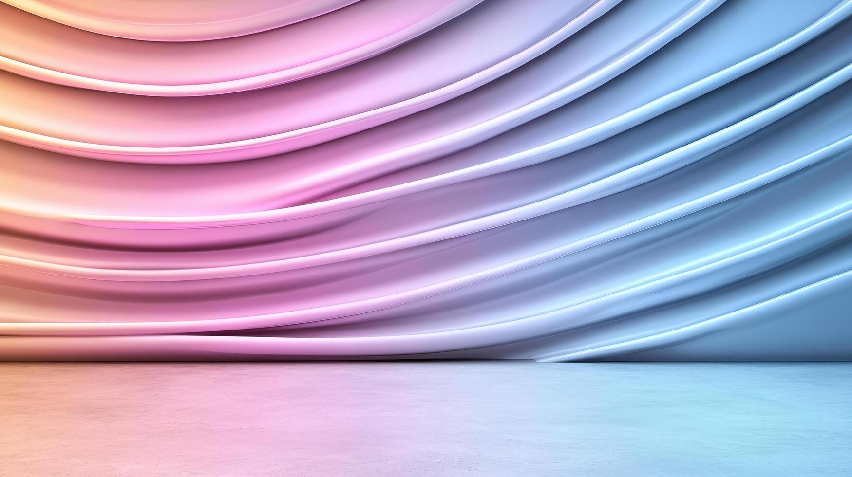 3d rendering of a colorful background with a wall photo