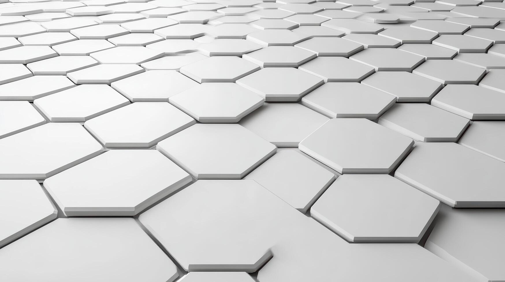 3d rendering of hexagonal pattern photo