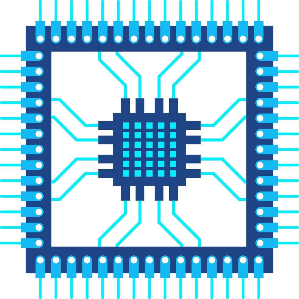 pastilla UPC circuito tablero icono. ai chip tecnología computadora vector