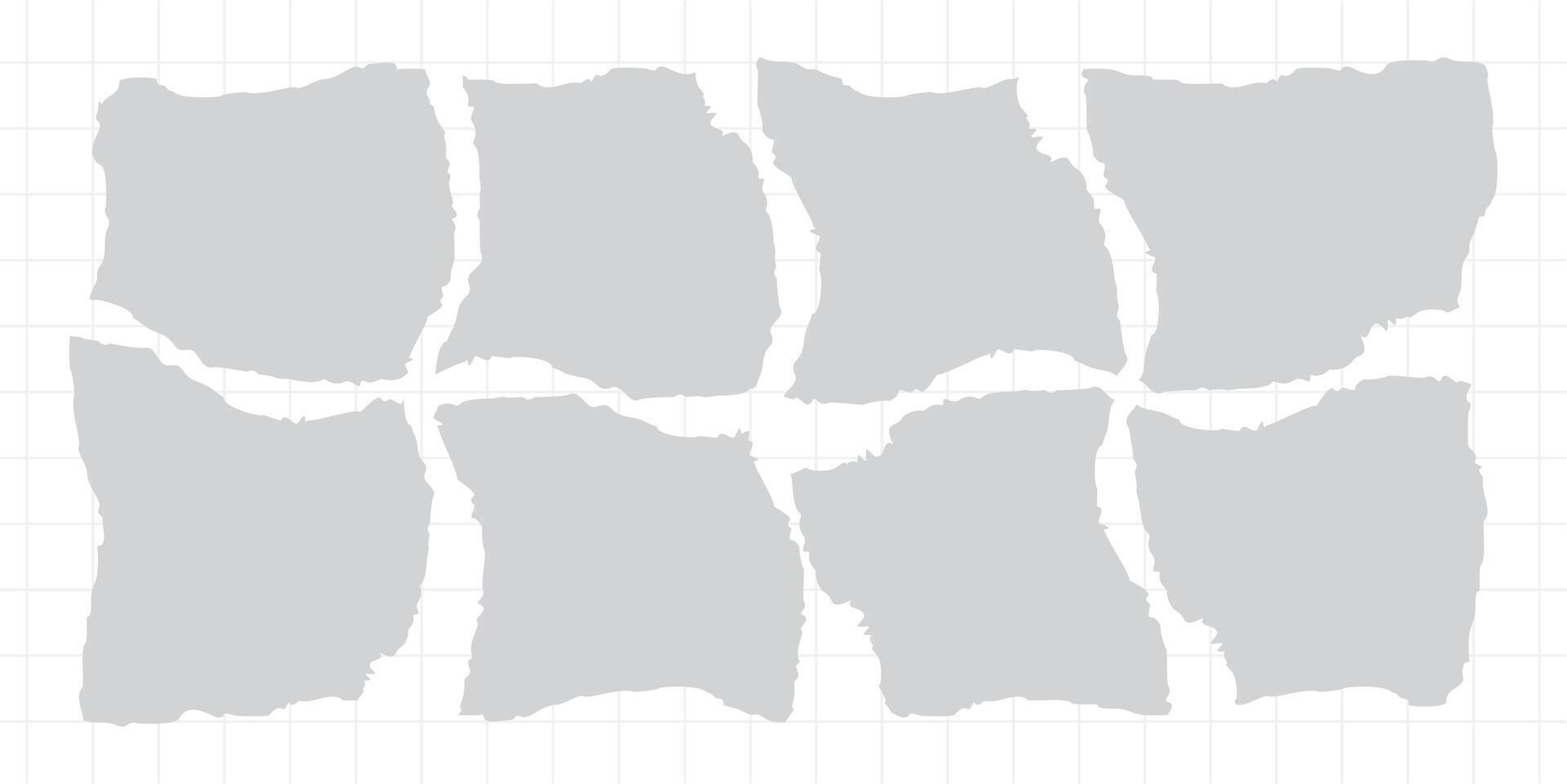 blank board page grid layout abstract photo frames vector