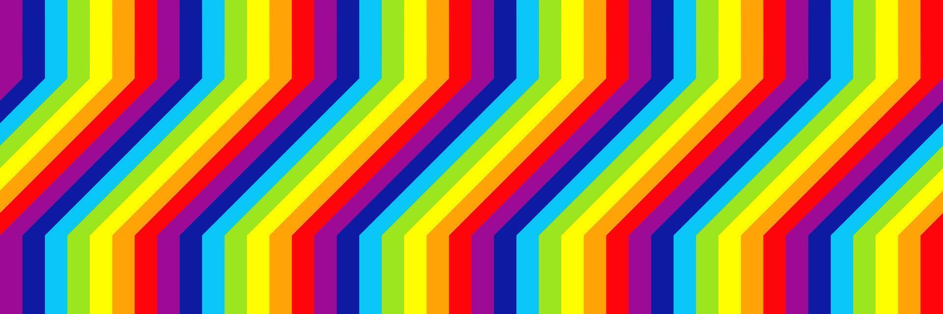 horizontal elegant rainbow design for pattern and background. vector