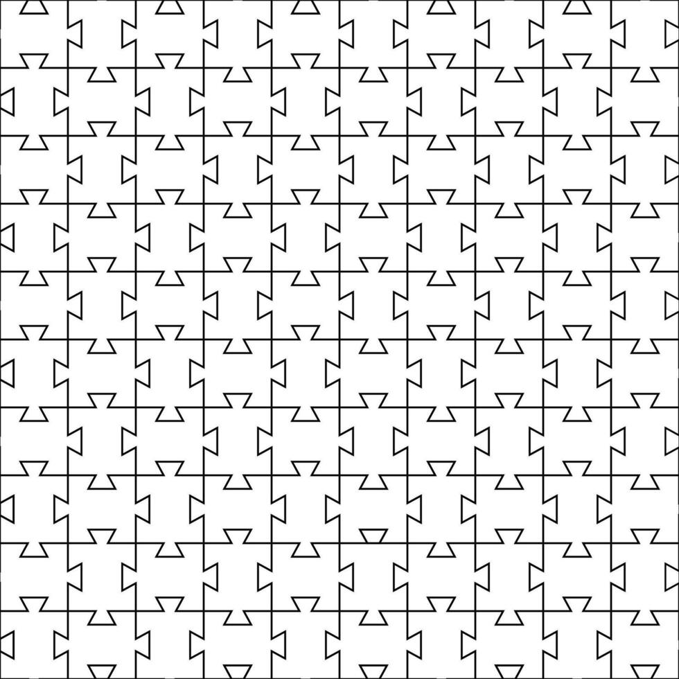 outline jigsaw puzzle for pattern and design, illustration. vector
