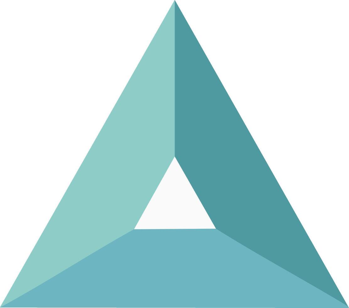 Geometric Impossible Triangle Optical Illusion Design vector