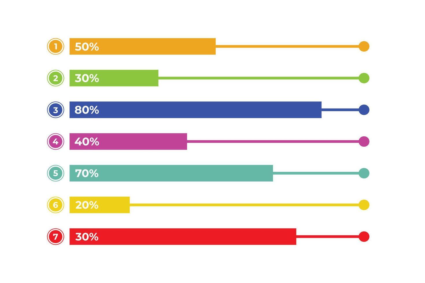 Progress bar illustration highlighting completion percentage. A clear visual representation for progress tracking and goal achievement monitoring. vector