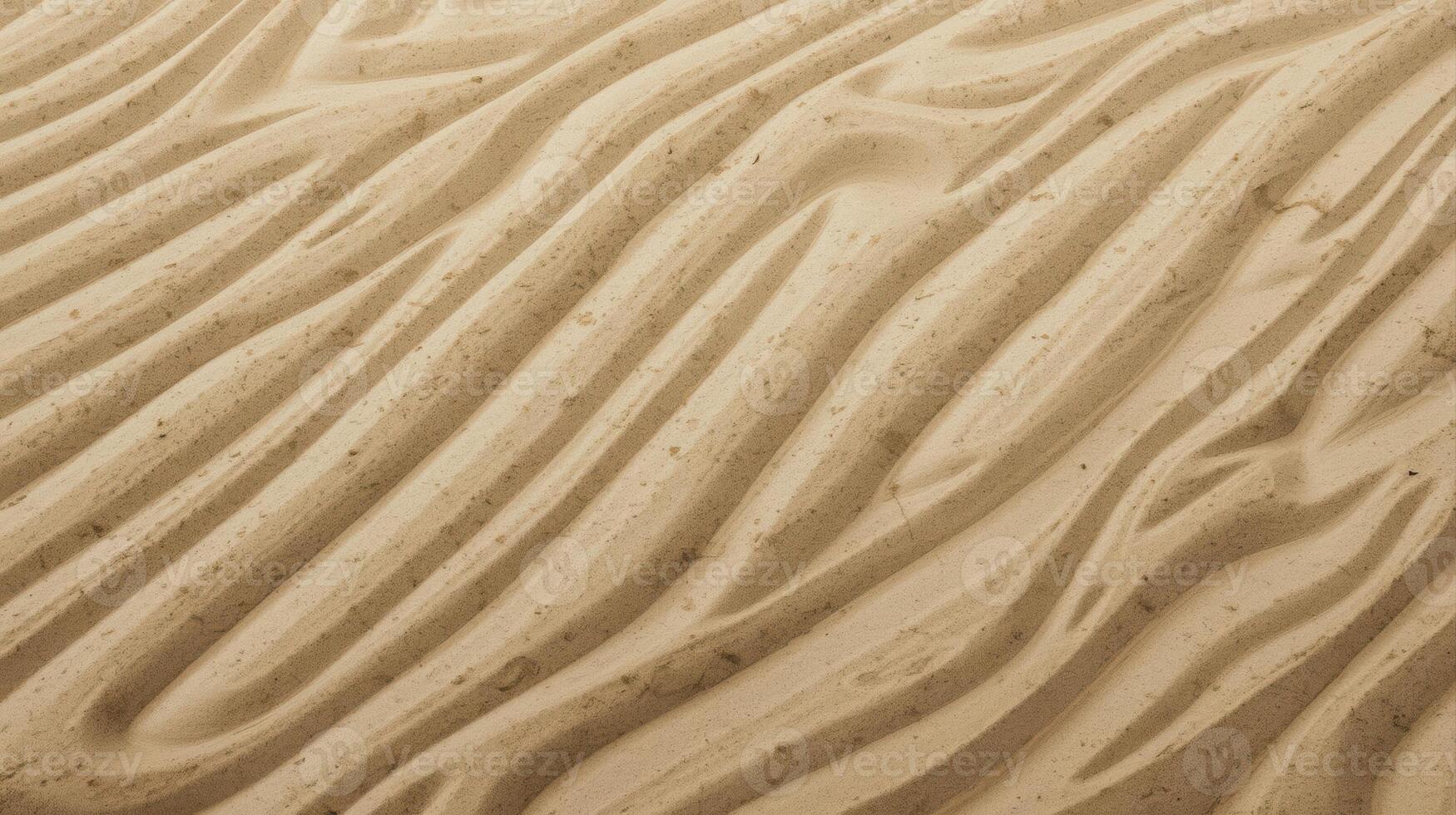 Abstract sandy beach texture with wavy pattern creating a peaceful scene in tan and beige tones of the smooth arid desert landscape. photo