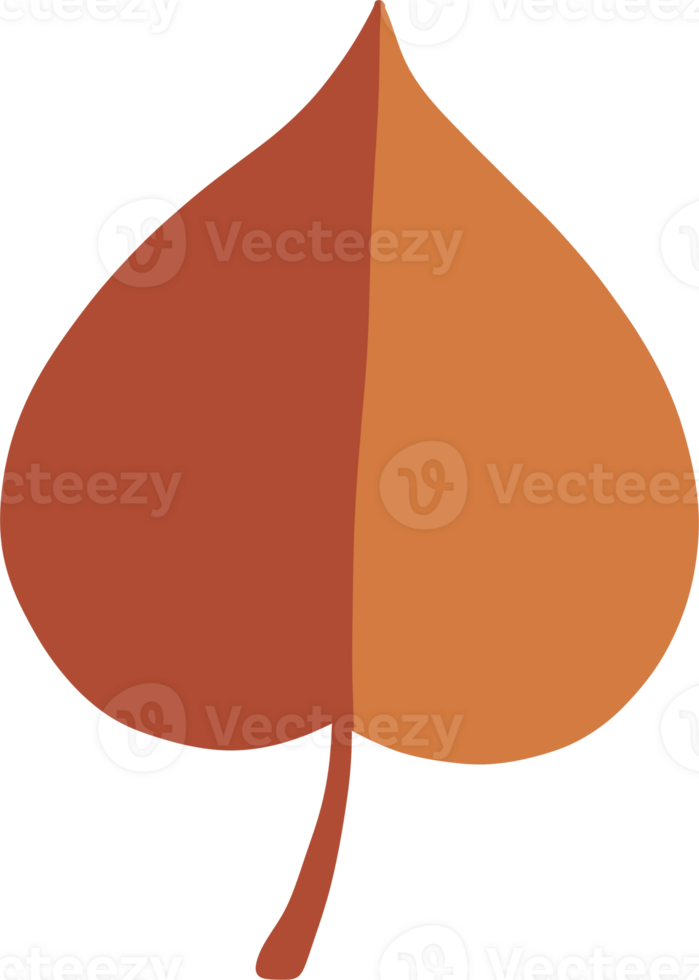 Spade or heart shaped leaf, The unique feature is the use of a two tone color block technique. png