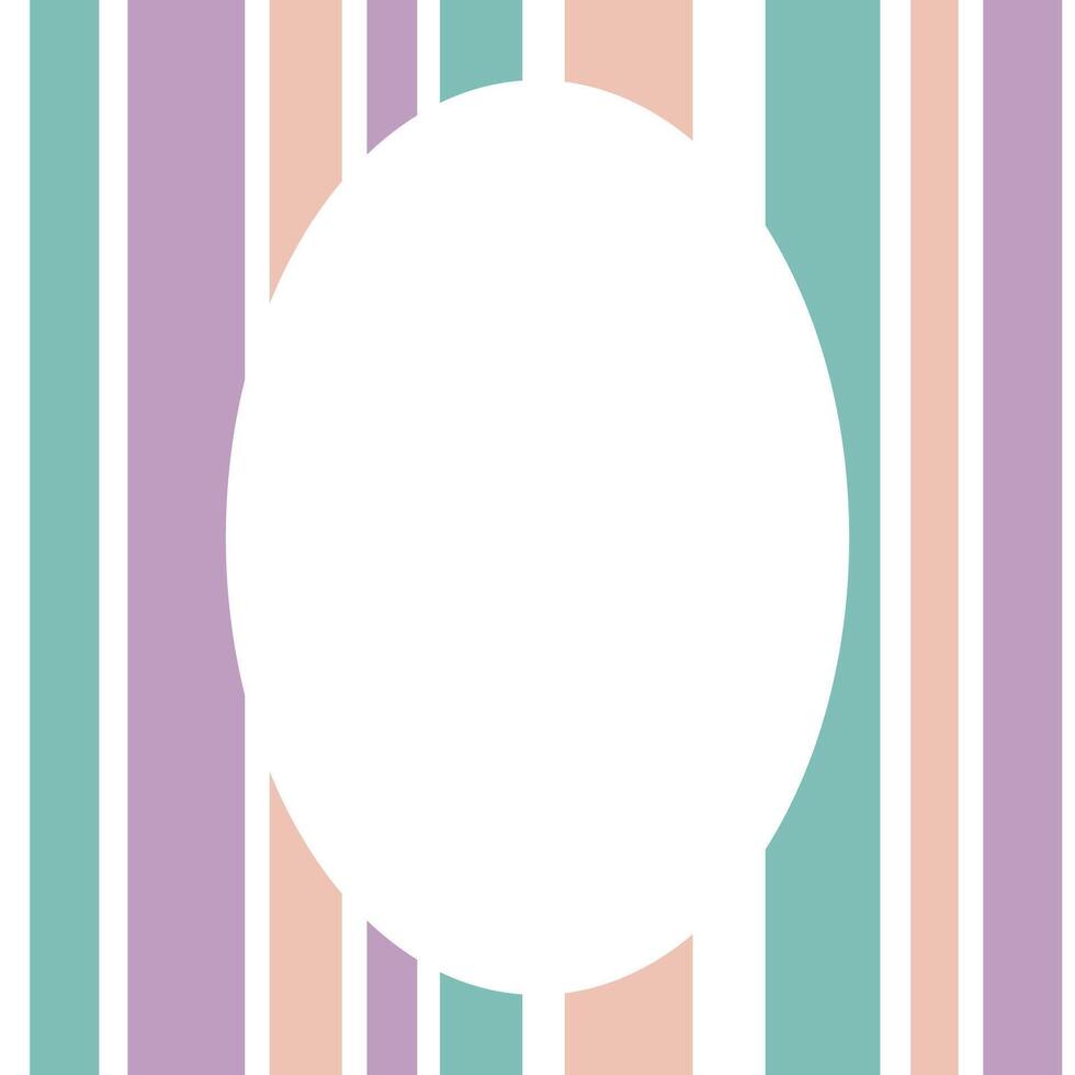 Design of pastel colorful color background frame template stripe strip pattern. vector