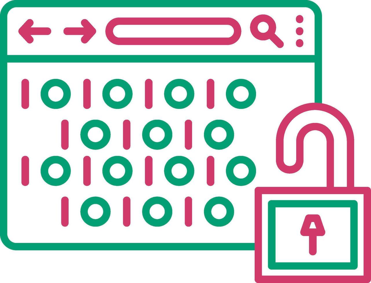 binario código cifrado datos vector