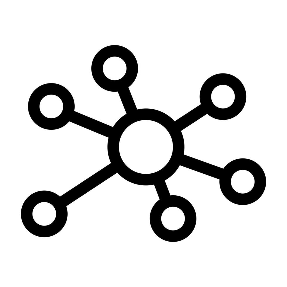 A linear graphic of two linked plugs, symbolizing a network connection. vector