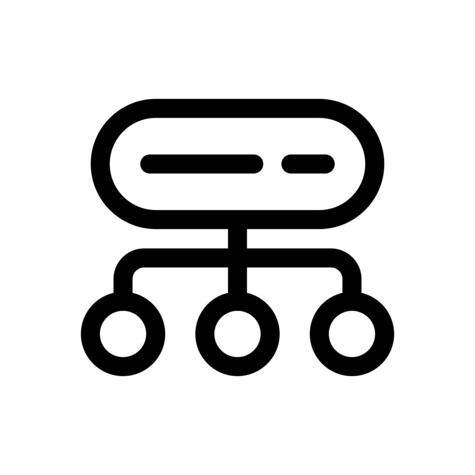 An outline icon of a ring structure, representing network topology or architecture. vector