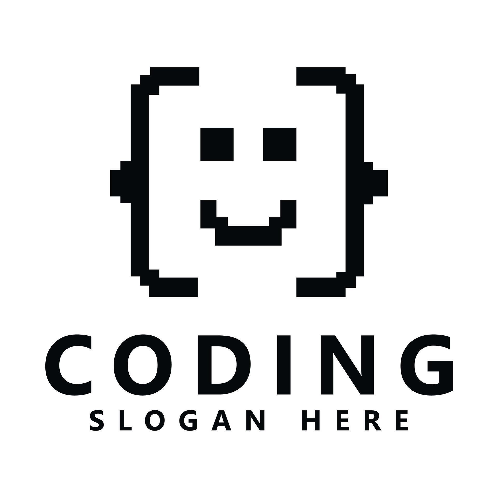 a logo for coding 72989279 Vector Art at Vecteezy