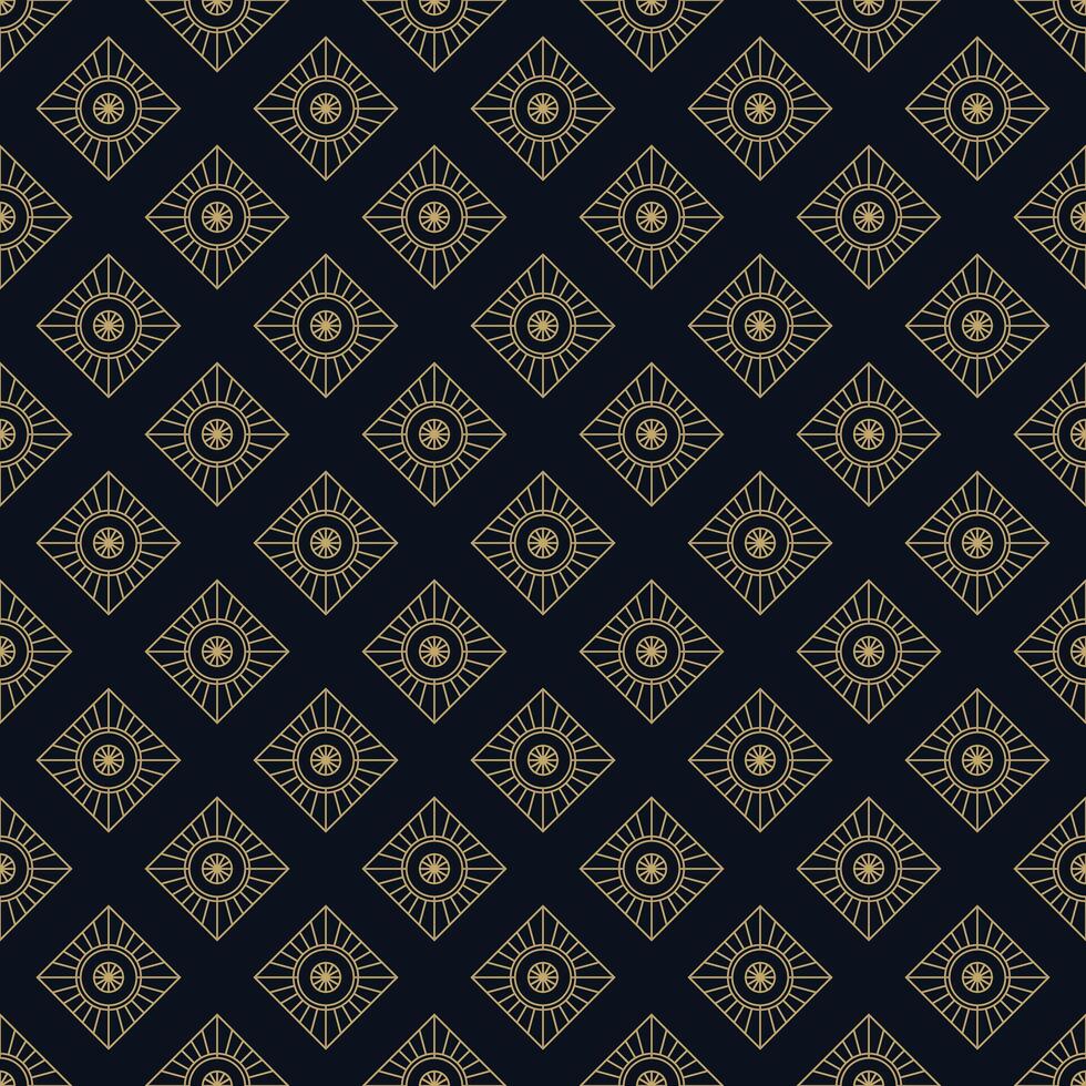 Geometric luxury pattern. Seamless ornamental pattern background. Artistic geometric style dark line pattern. vector