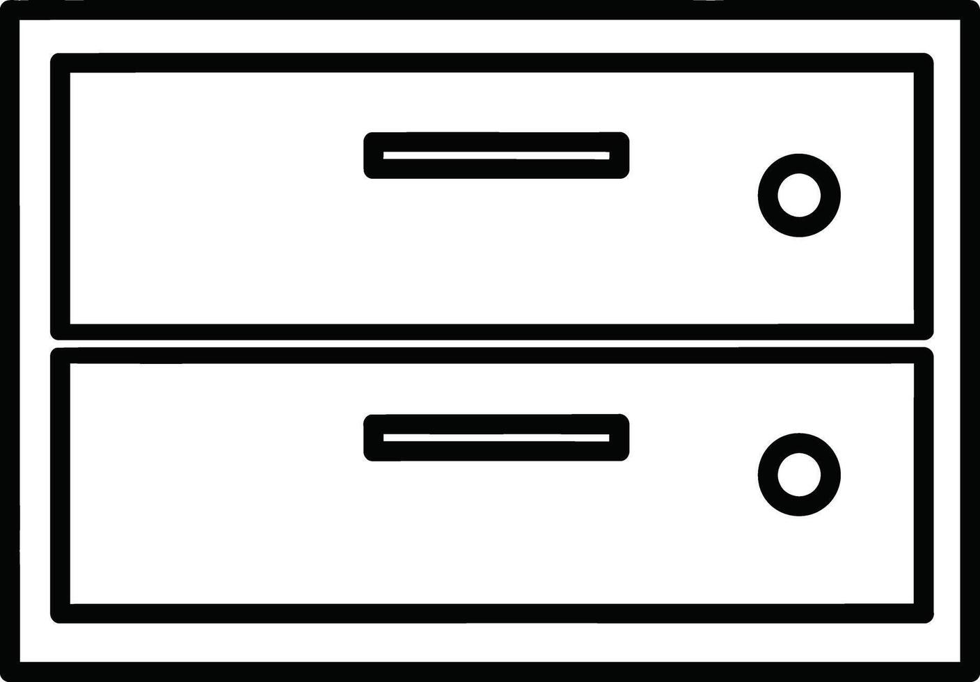 Server rack, a crucial component for data storage and network infrastructure management systems vector