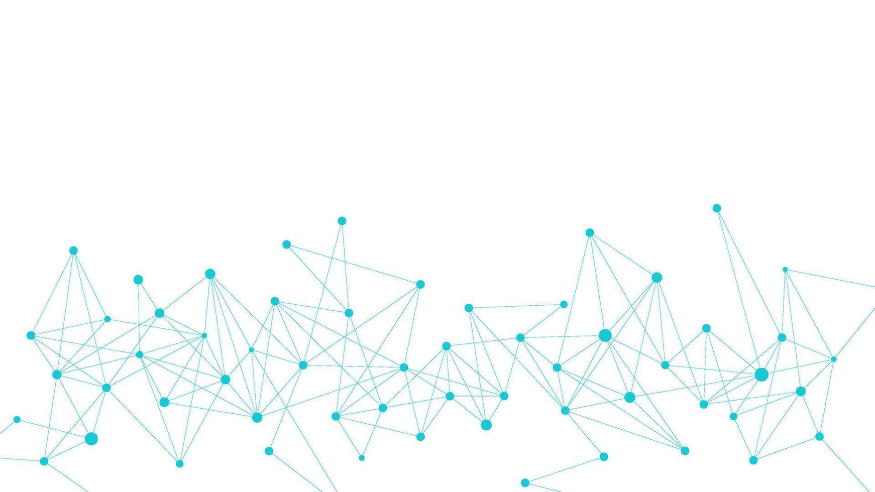 Abstract science and innovation technology with connecting dots and lines. Molecular structure and chemical engineering concept vector