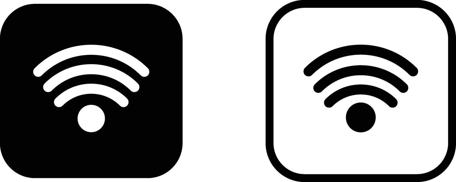 wi fi signal symbol with radiating waves. network access symbol. representing wireless internet connectivity. vector