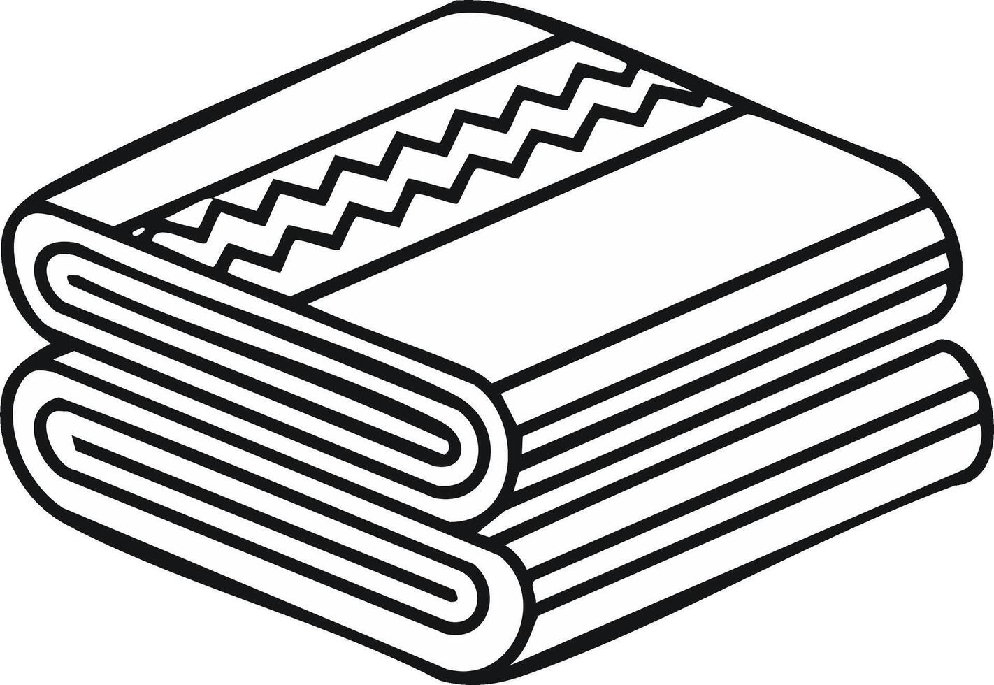 Folded Fabric with Chevron Pattern Illustration vector