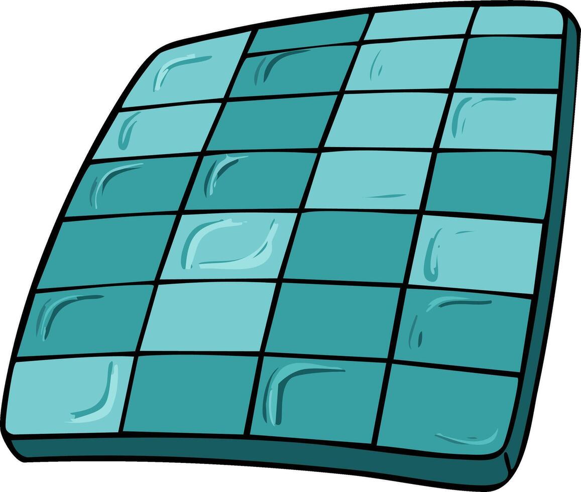 Green and blue patterned surface with rounded edges vector