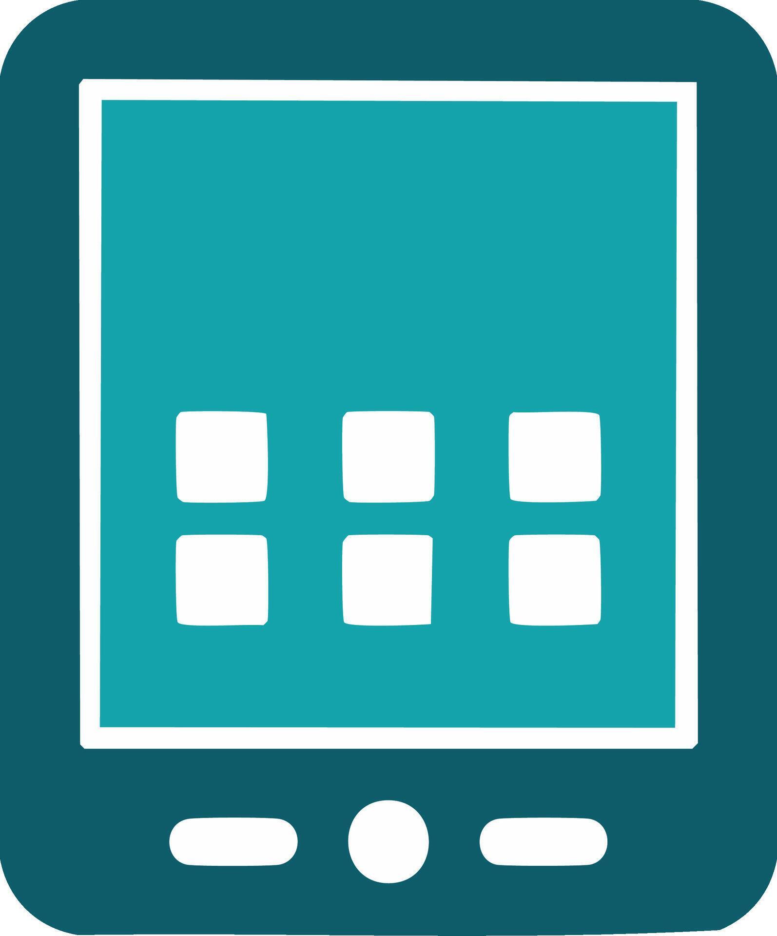 Touchscreen Tablet Computer Interface With Apps Icons 73007899 Vector ...