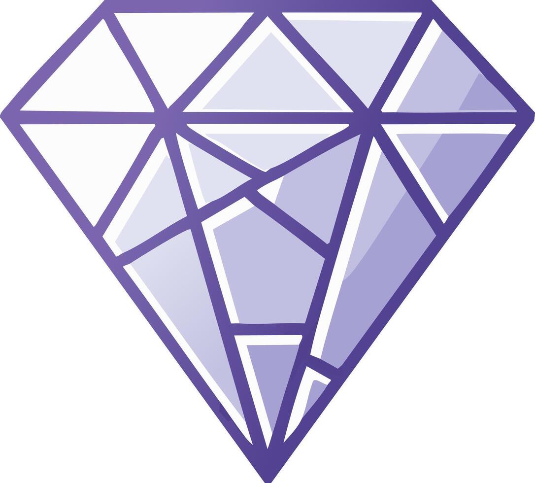 Diamond shape with geometric pattern and violet color for web design or company logo vector
