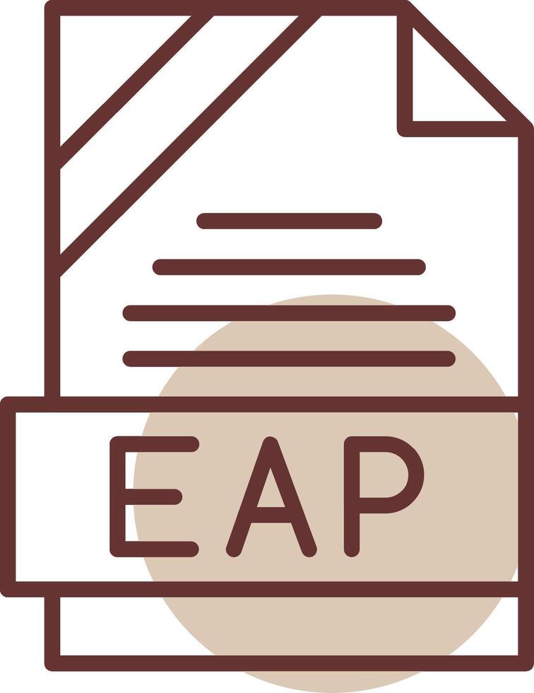 EAP Format Line Circle Icon vector