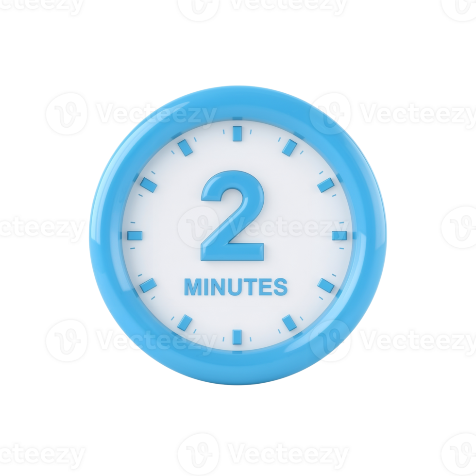 stilizzato rappresentazione di un' Timer indicando un' preciso durata di Due minuti png