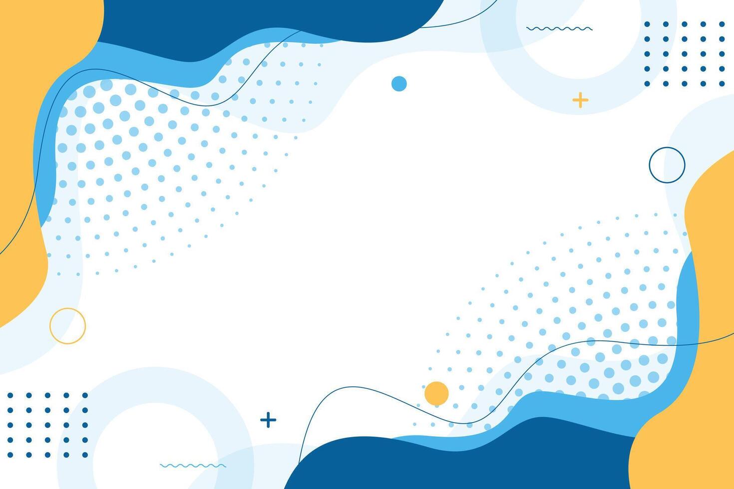 Vibrant abstract background with dynamic shapes and dots, perfect for modern designs vector