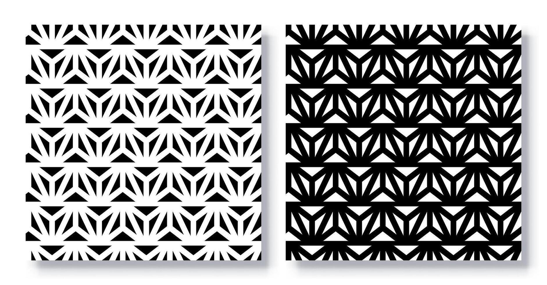 Set of Seamless Tessellation Patterns. vector