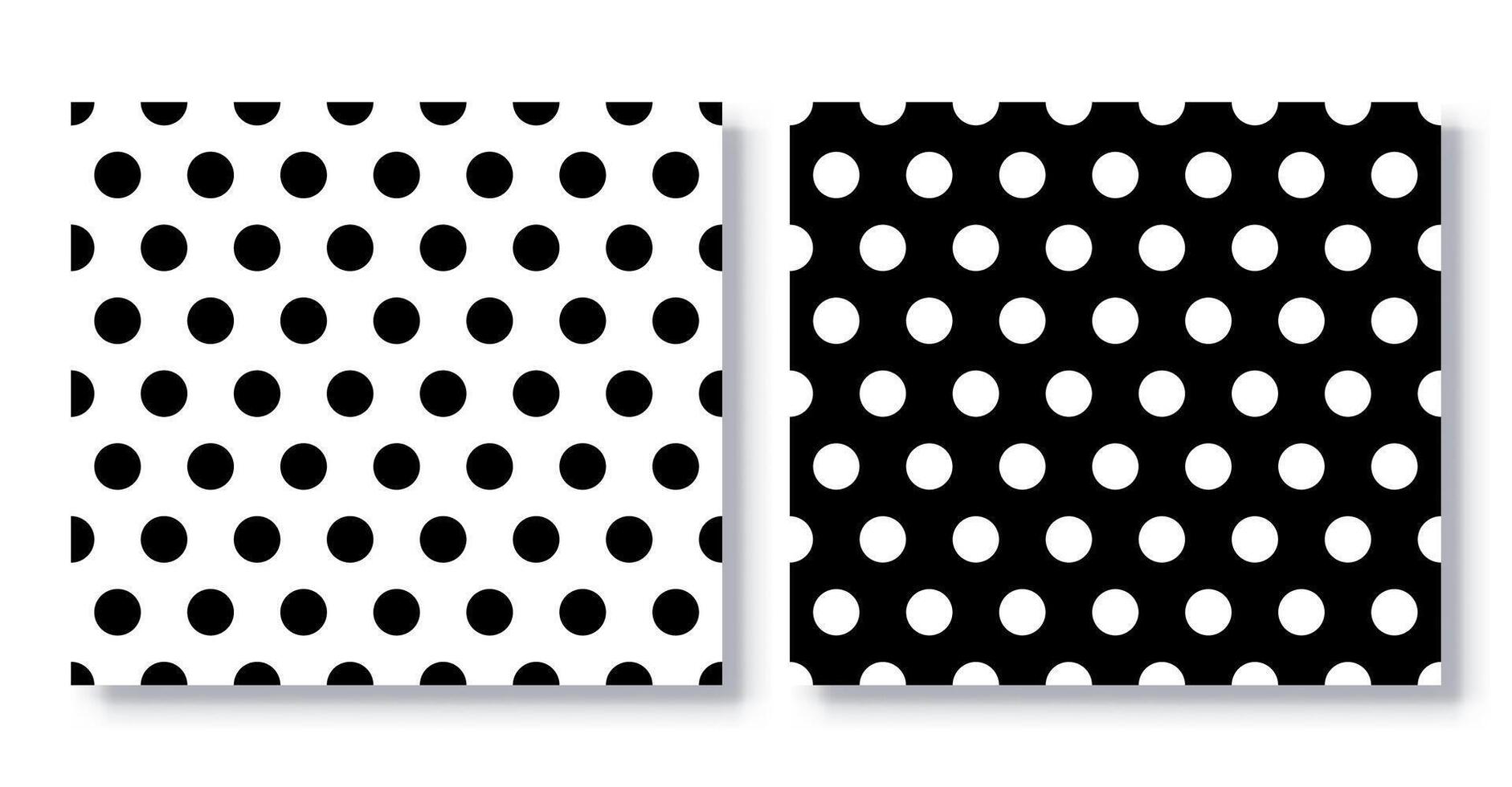 Set of Seamless Dot Patterns, . vector