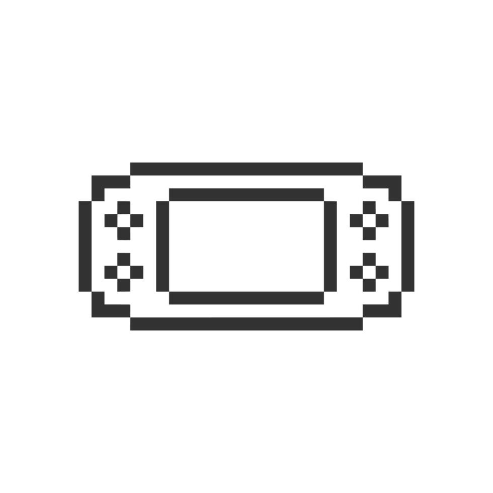 outline handheld console vector
